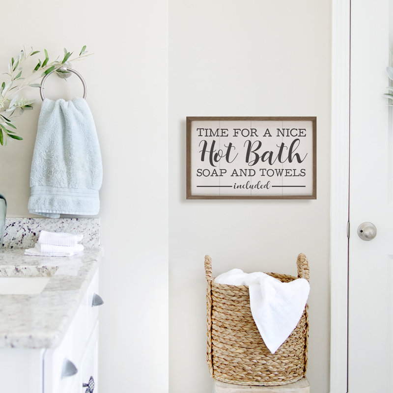 Hot Bath White, 10" H x 16" W