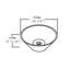 Lavabo vasque en céramique 16,7 po Topcraft