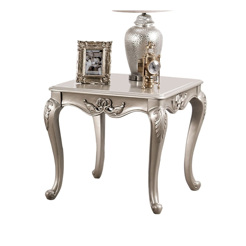 Table de bout en bois massif Traditional