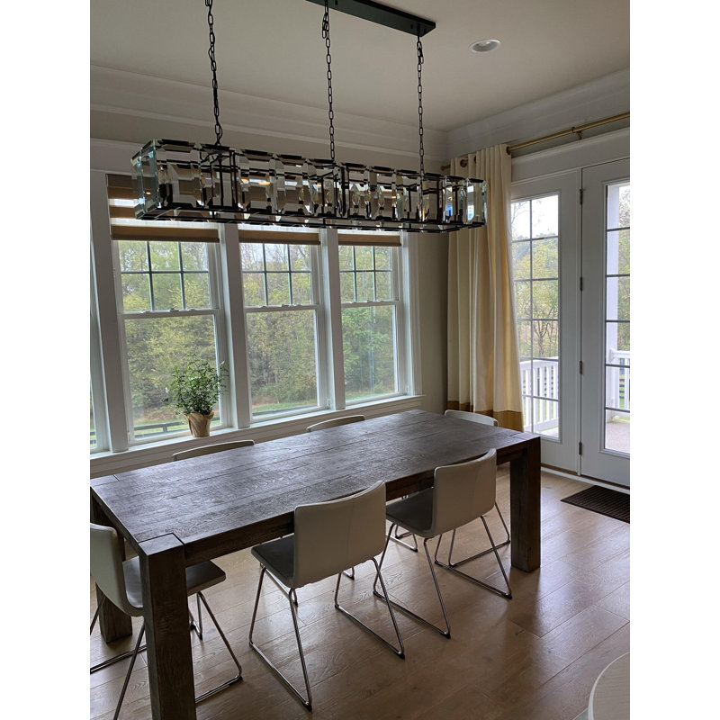 Lustre à 16 lumières Kovacev, 12”H x 61”W x 17”D, Bronze brillant