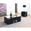 Table de bout à finition miroir noir