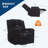 Corduroy Recliner Chair, Manual Recliner Sofa with Handle, Pillow Top Arms, Thick Padding, Side Pocket-1104073855
