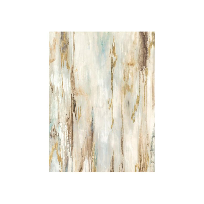 Structure Of Trees Print by Sara Brown, 54" H x 40" W x 1.5" D, Gilded Gold