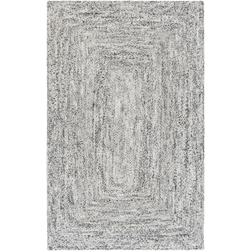Rectangle Groh Flatweave Polyester Area Rug in Gray, Rectangle 8' x 10'