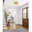 Transitional 4 Light Gold Square Flush Mount-1993512683