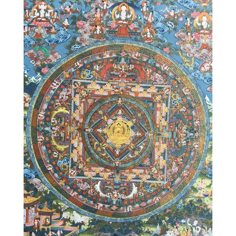 Mandala Thangka (Thangka sans brocart)