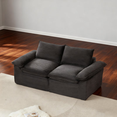 Modern Corduroy Cloud Sofa With Modular Design For Ultimate Comfort And Versatility In Living Rooms, Apartments, And Offices.