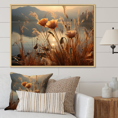 Sunset Wildflower Serenade - Wildflowers Canvas Print
