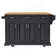 54Inch Large Kitchen Island With Rubber Wood Drop Leaf, Embossed Texture Rolling Kitchen Cart On 4 Wheels With 4 Doors And 3 Drawers, Kitchen Island With Storage For Kitchen, Dining Room