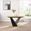 Table basse à aspect géométrique moderne avec structure en métal, peu encombrante et facile à nettoyer-1466664518