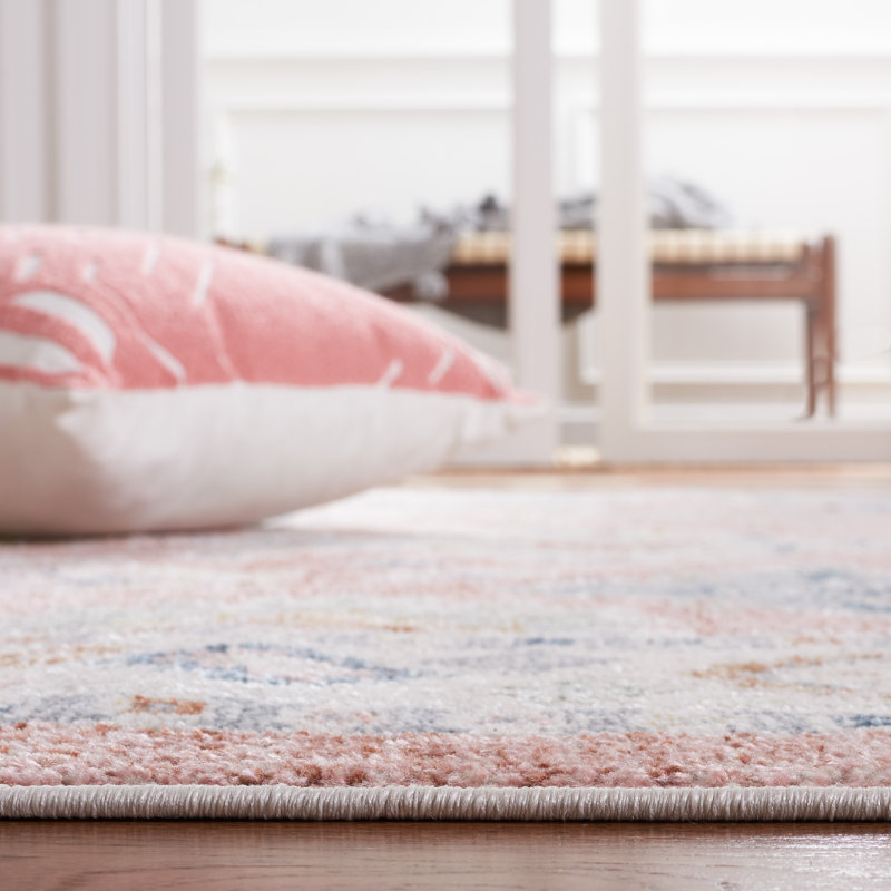 Tapis oriental lavable à la machine Huguenot , Carré 6 pi 7 po