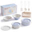 Ensemble d'accessoires de cuisine Pretend Play avec batterie de cuisine en métal, ustensiles de cuisine et sac de rangement-122472014