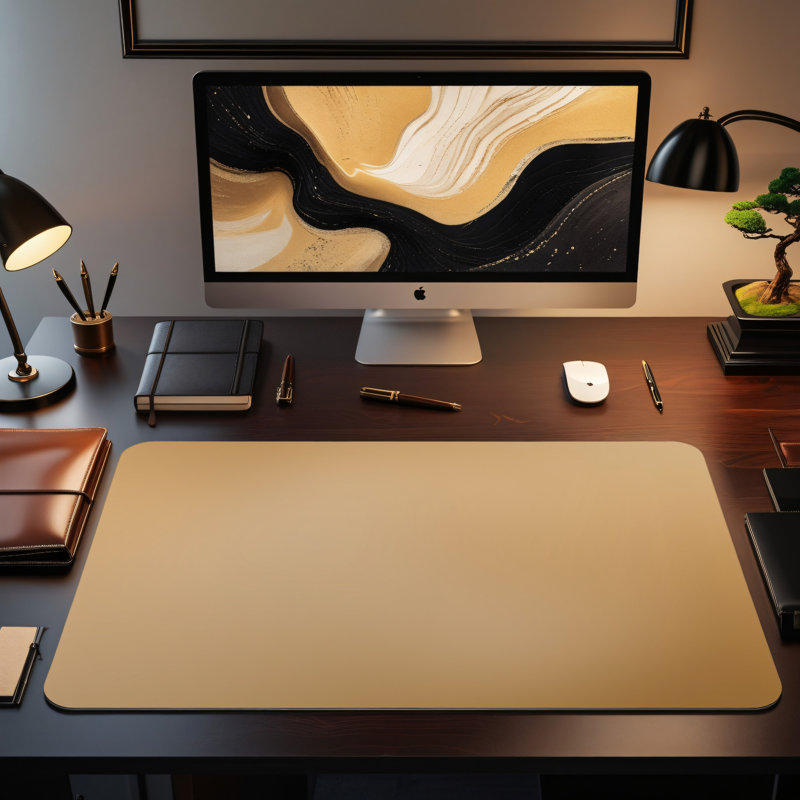 Polyester Desk Pad, 14.4x12.1