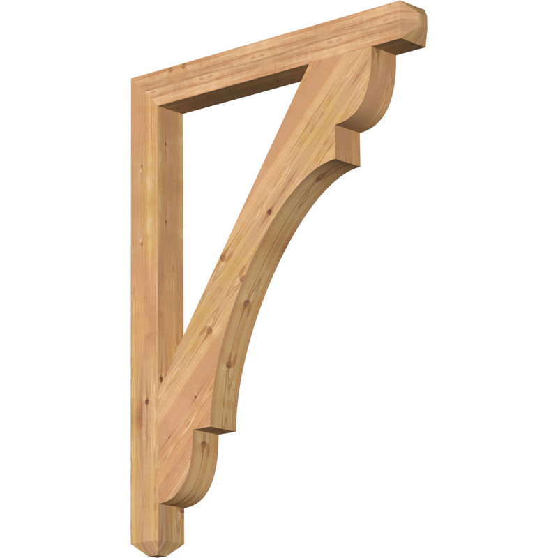 Support pour artisan olympique, Cèdre rouge de l'Ouest (lisse), 46"H x 3.5"W x 34"D