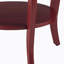 Table d'appoint ronde rouge avec base-227368519