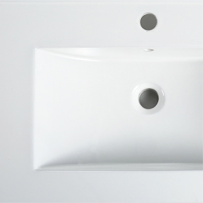 Lavabo de 36 po en céramique pour meuble-lavabo, lavabo supérieur seulement