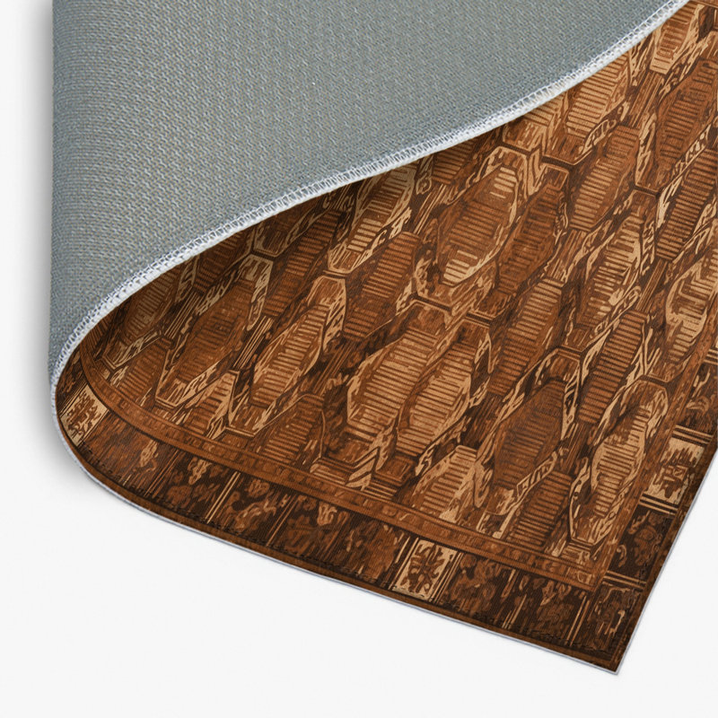 ArtDeco Brown Indoor and Outdoor Area Rug, Rectangle 2' x 3'