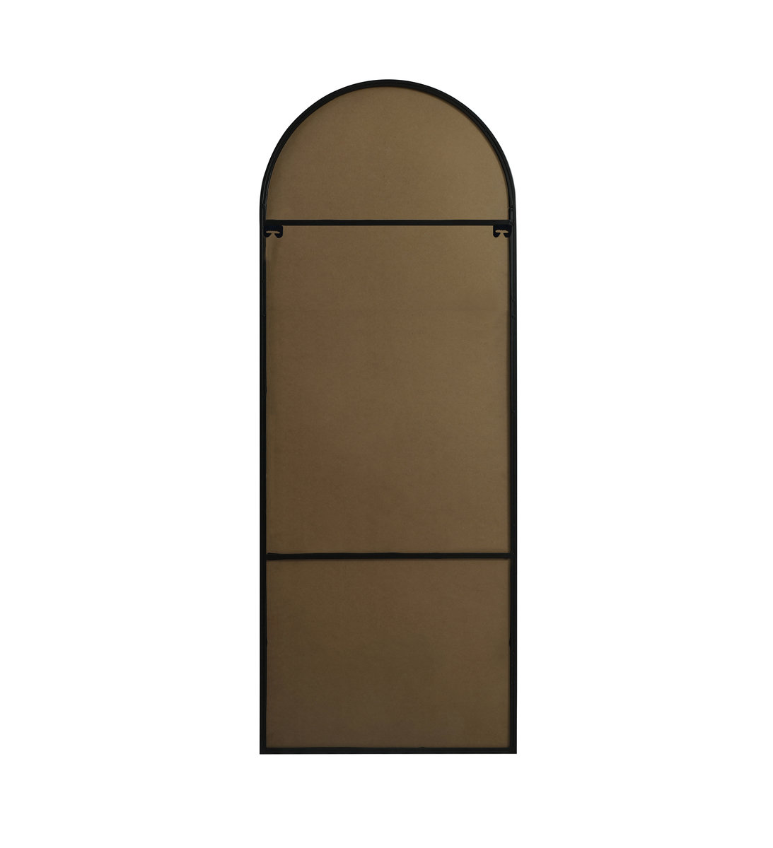 Sabine Metal Arch Wall Mirror, Black, 74" x 28"