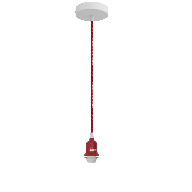 Rascoe 1 - Light Bulb Pendant, No, White/Red