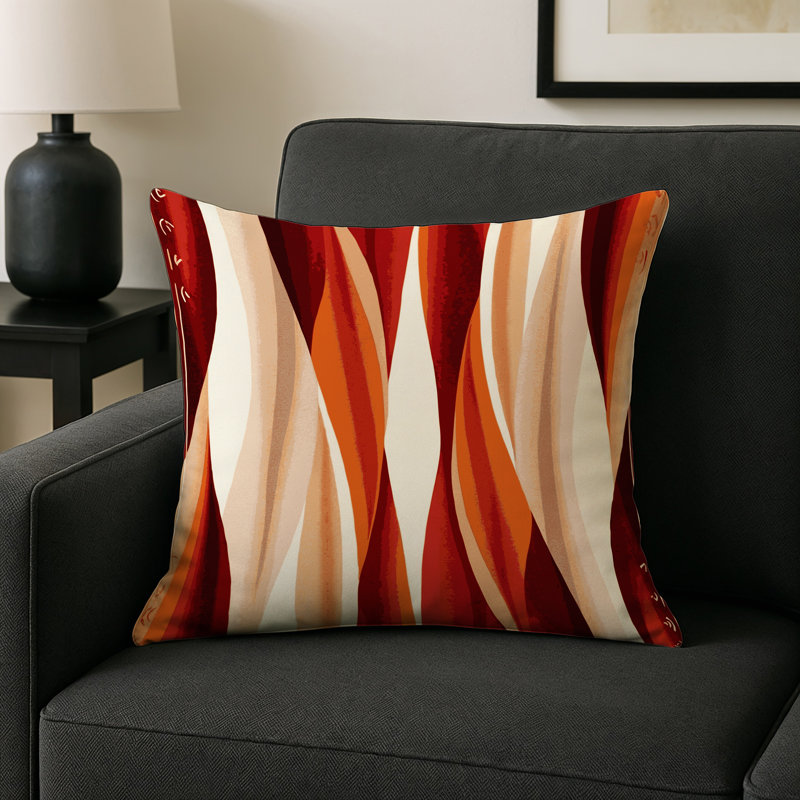 Scarlet Winds Indoor And Outdoor Throw Pillow, Square 16"
