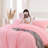 Fluffy Comforter Set 2 Pieces- All Seasons Heavy Faux Fur Comforter With One Pillowcase-116802359-116802363