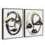 Oliver Gal Abstract Portrait Set - Paint Framed Canvas Art-265295524-265295526