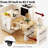 82.7 Inch Kitchen Island With Extendable Table For 2-6, White, Double Storage, 2 Lockable Wheels, Adjustable Shelves, Storage Compartment Dining 82.7", Double Power Outlet, Side Open Functional-853490280
