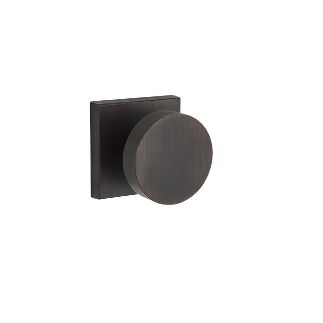 Contemporary Single Dummy Door Knob, Venetian Bronze