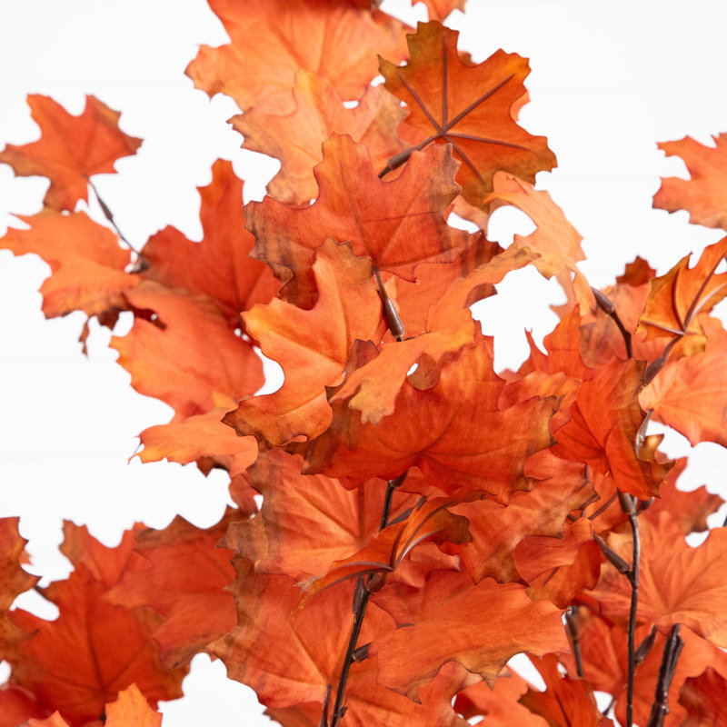 Arbre d'automne artificiel érable rustique Autumn, Orange rustique, H 48 po x l 24 po x P 24 po