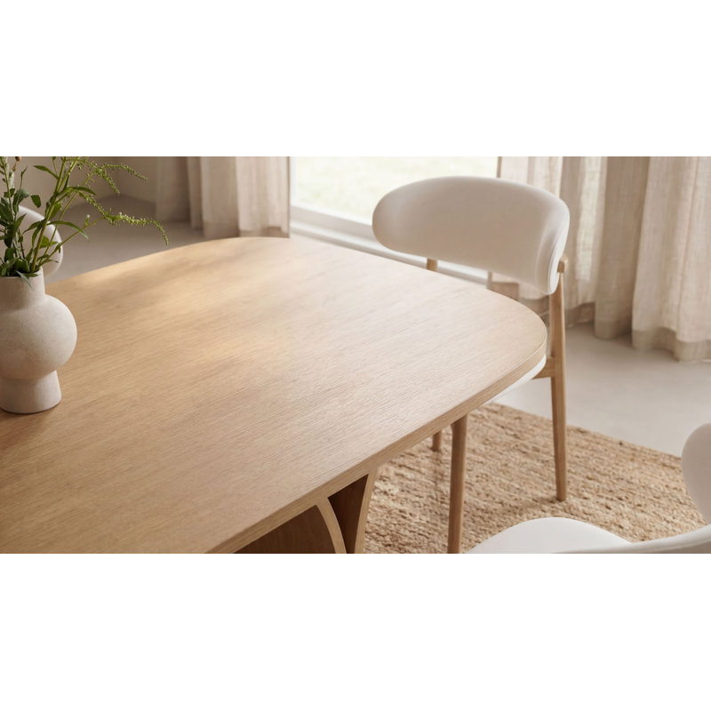 Seoul Dining Table, Natural, 30" H x 78.74" L x 39.37" W