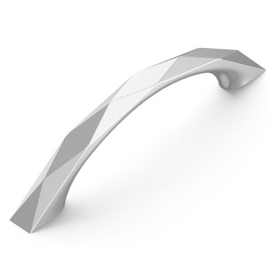 Karat Collection Arch Pull - 3-3/4" Center to Center Cabinet Pull Chrome - Contemporary Hardware for Drawers & Cabinets