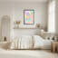 Douce et douce pastel arc-en-ciel tendu sur toile tendue, ensemble de 1-122557403