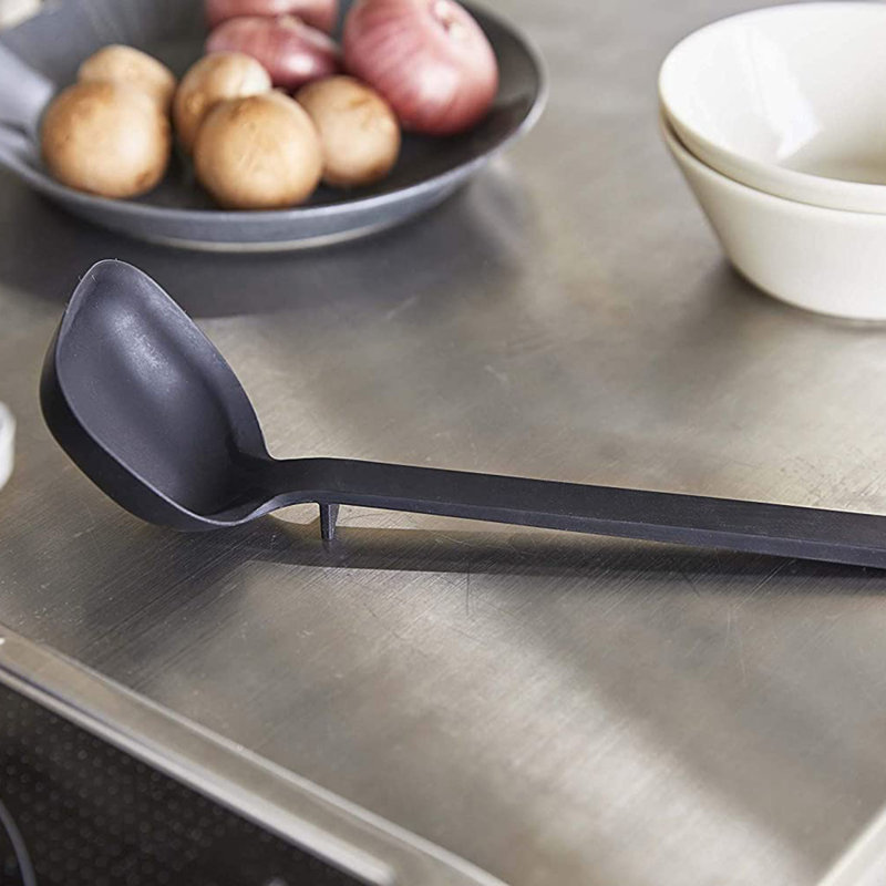 Porte-louche Yamazaki, support de couvercle pour ustensiles de cuisine, acier, résistant à l'eau