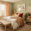 Ensemble de 4 coussins carrés en velours dégradé-82001741-82001742