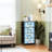 4 Drawer Dresser for Bedroom, Narrow Chest of Drawers, Wooden Top and Study Iron Frame 18"x37.5"-(WxH)