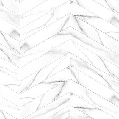 Supreme Tile Elegance 3.14" x 15.75" Porcelain Chevron Wall & Floor Tile