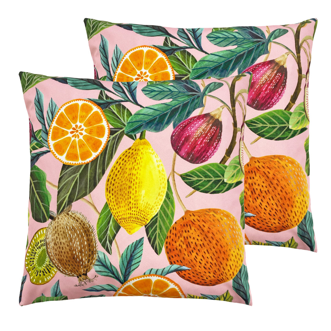Indoor / Outdoor Abstract Square Cushion