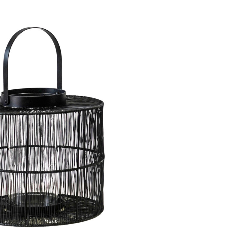 Portofino Wirework Lantern, 2cm H x 25.5cm W x 25.5cm D