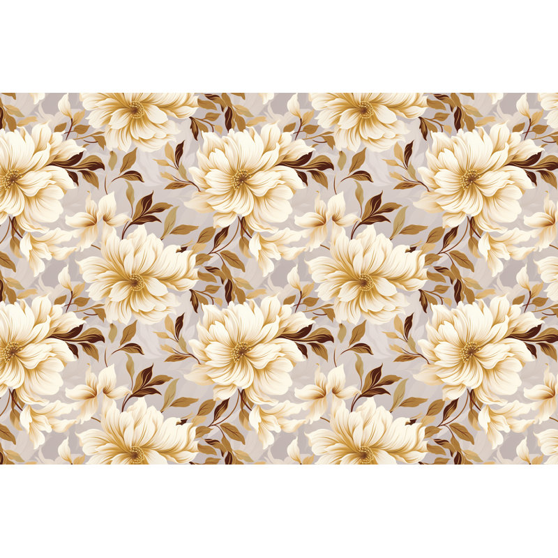 Rideaux à motif floral - 6135, L 40 po x L 61 po