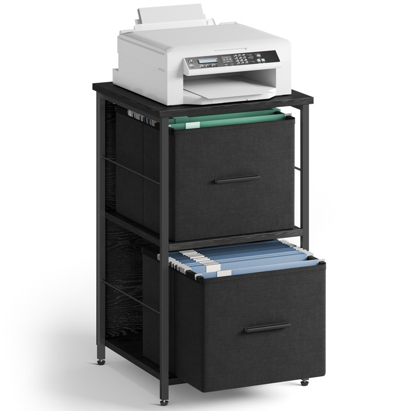 Agnis 38.5cm Wide File Cabinet, Black