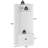 86.8" W 3-Piece Modular Hall Tree Set with 2 Benches, 10 Hooks, Shoe Storage & Cabinet