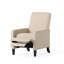 Chaise à dossier minimaliste en tissu beige Minimalist
