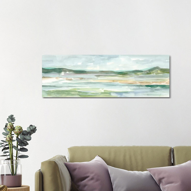 Panoramic Seascape II by Ethan Harper - Wrapped Canvas Panoramic Painting, 121.92 cm H x 40.64 cm W x 3.175 cm D