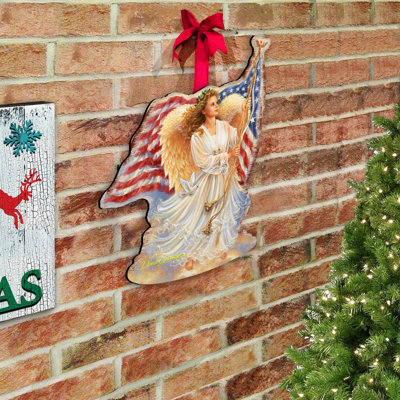 Cintre pour porte et mur american freedom ange