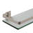 Akeeyla 1 Piece Metal and Glass Floating Shelf