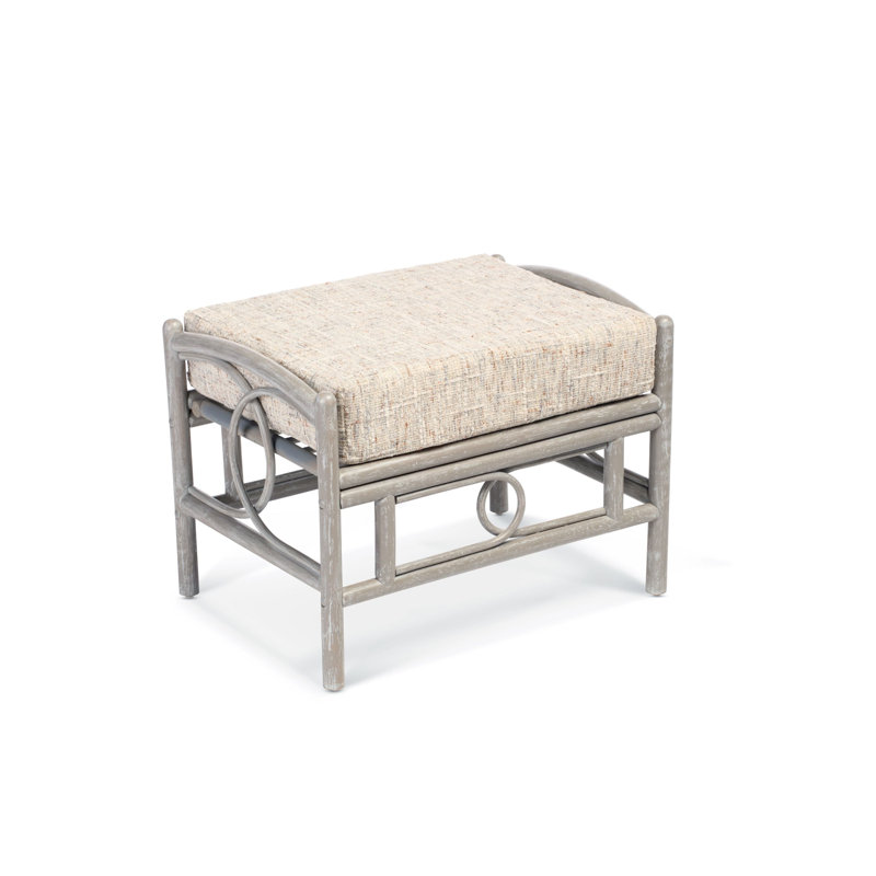 64cm Wide Solid Colour Footstool Ottoman