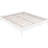 Eastern King Universal White Platform Bed, Slatted Mattress Support, Long - Lasting Wood Build Bed For Bedroom, Pine And Rubberwood, Pre Drilled Holes Headboard-1953685807-1953685801