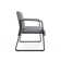Waterfall Waiting Reception Loveseat Sled Base Metal Frame