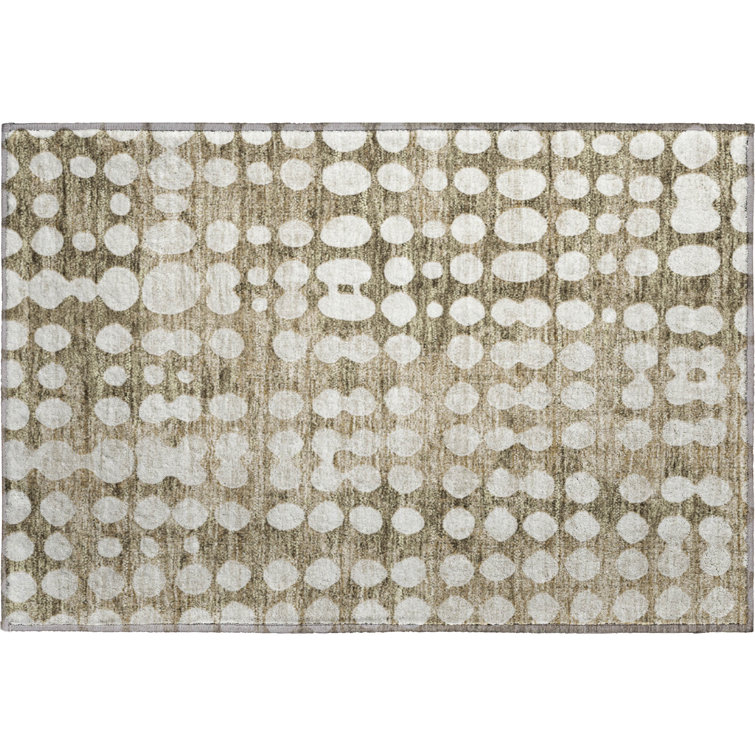 Premium Machine Washable Prisco Taupe Rug