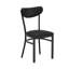 Chaises de salle à manger en métal avec siège en vinyle et dossier Boomerang Souci